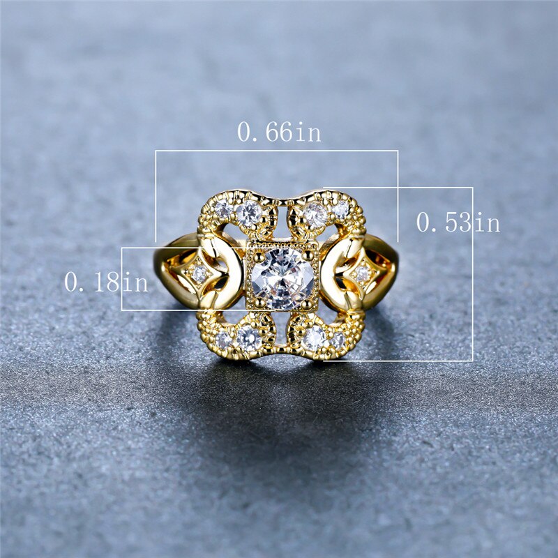 Elegant Flower Diamond Ring